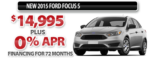 NEW 2015 FORD FOCUS S